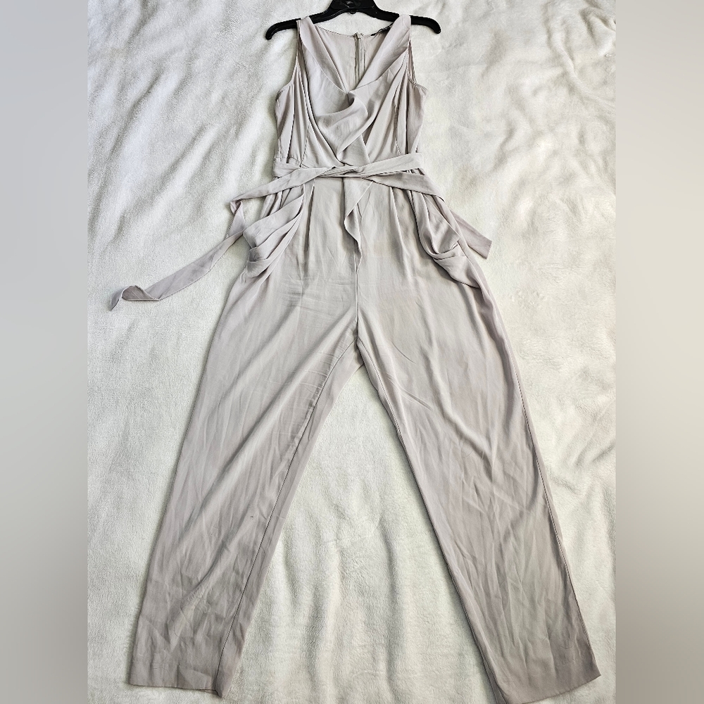 Sleeveless Jumpsuit w/ Belt